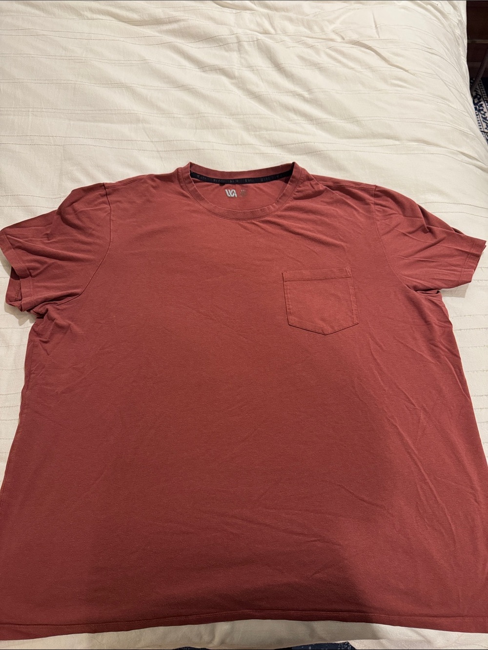VRST Men's Rust Red Pocket Tee